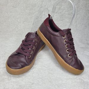 Gymboree Unisex  Kids Old Skool Brown Faux Leather Shoes Size 13